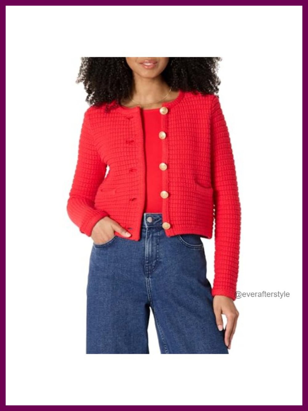 Women's Midweight Cotton Cardigan Gold Button Front Layering Sweater